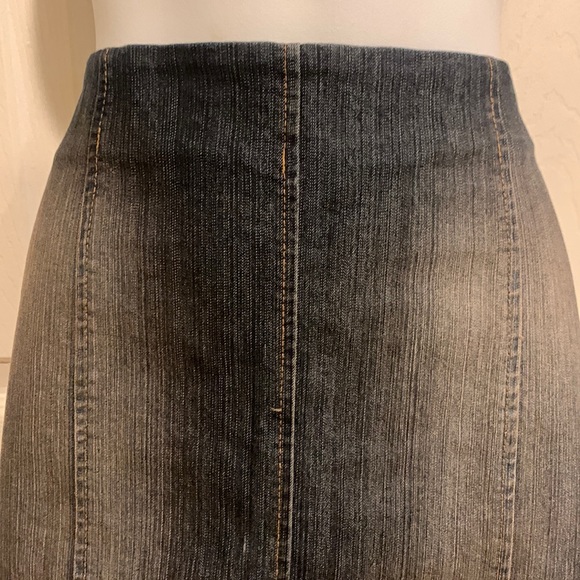 Dark Blue Denim Skirt - Picture 3 of 7